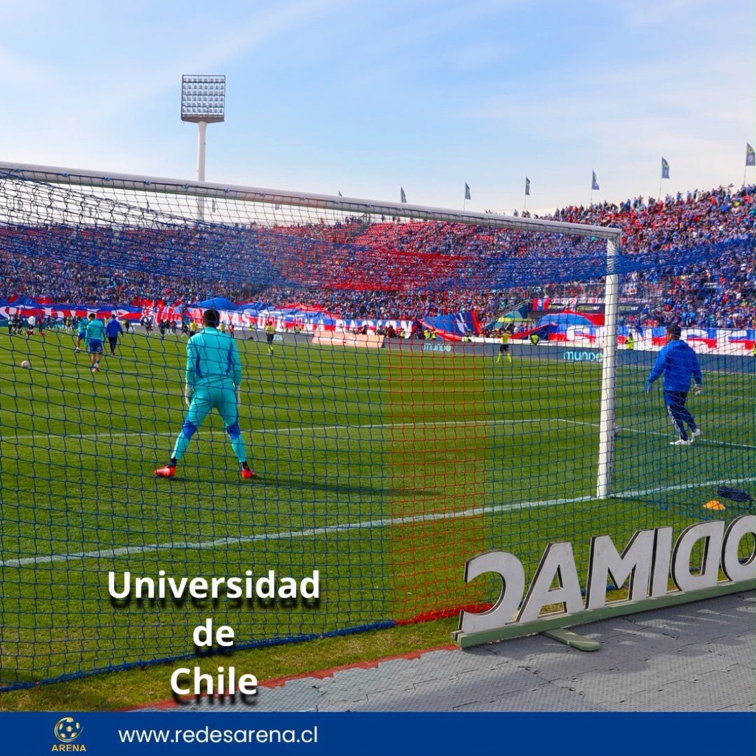 Malla de arco instalada para Universidad de Chile